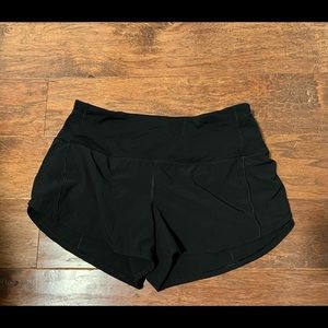 EUC Lululemon high rise speed up shorts